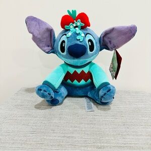 Disney Store STITCH Holiday Christmas Plush (Lilo & Stitch) Medium 14'' NEW +TAG